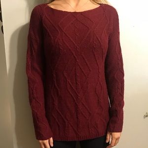 Maroon wool sweater